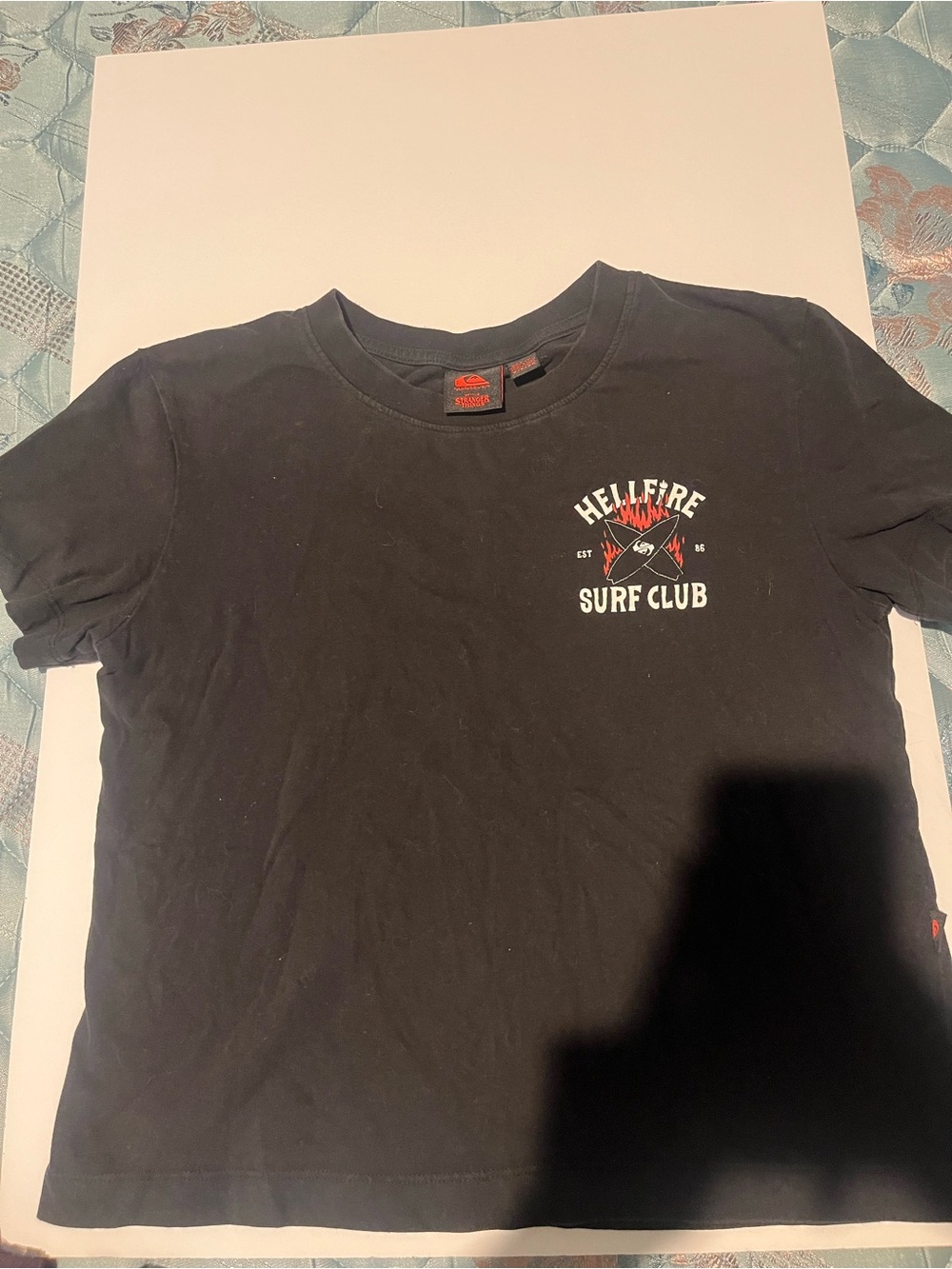 Quiksilver Black 'Hellfire Surf Club' Short Sleeve Tee